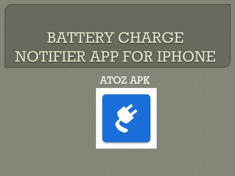 battery notifier app