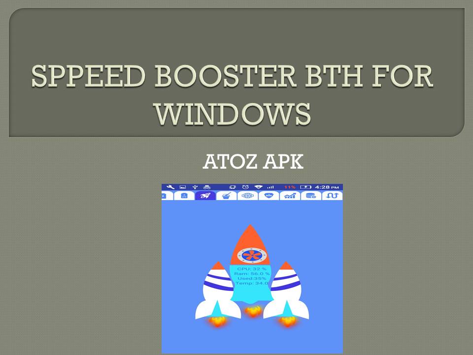 SPPEED BOOSTER BTH FOR WINDOWS